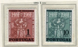 PORTUGAL; 1965 early Braganca issue fine Mint MNH unmounted SET