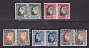 South Africa-Sc#74-8- id9-unused og NH KGVI Coronation set-1937-