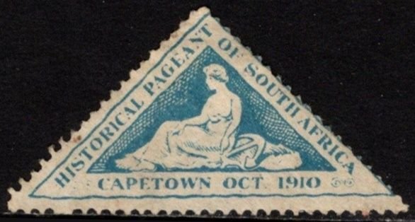 1910 South Africa Poster Stamp Historic Pageant of South Africa Cape Town