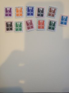 Stamps Mauritania Scott #01-11 h