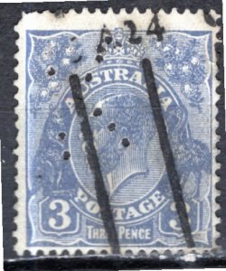 Australia 1929; Sc. # 72; Used Single Stamp w/Perf.
