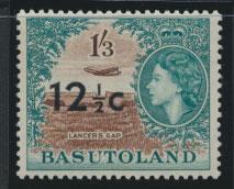 Basutoland  SG 65   Mint  Never Hinged  - Opt surcharge  Type I 