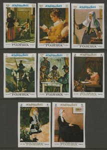 Fujeira | 1967 UAE Famous Paintings IMPERF Set VF-LH-