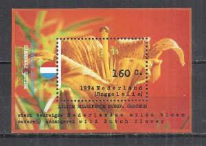 NETHERLANDS 1994 - FLOWERS - MINISHEET - MNH MINT