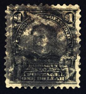 #311 $1.00 Grayish Black 1903 Farragut VF-XF Used