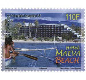 2021 Fr Polynesia Maeva Beach - Legendary Hotels  (Scott 1274) MNH