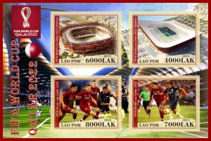 Stamps. Sports. Football, FIFA, Qatar 2022 2019 1+1 sheets perforated