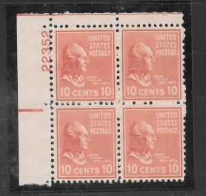 #815 MNH Plate Block