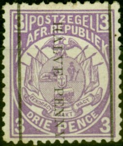 Transvaal 1885 1/2d on 3d Mauve SG192 Fine Mtd Mint