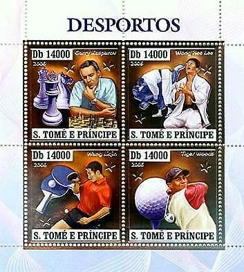 St Thomas - Sports Stars Silver Foil Stamps - ST6401as