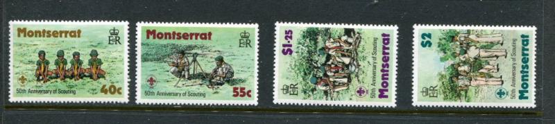 Montserrat #397-400 MNH Scouting