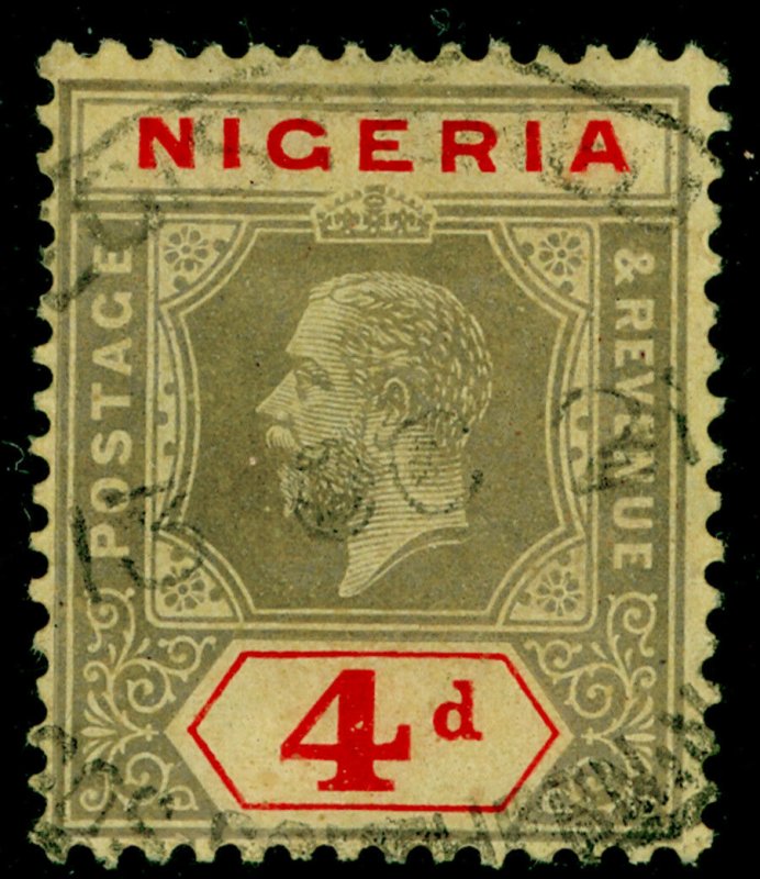 NIGERIA SG6e, 4d black & red/yellow, FINE used, CDS. Cat £18. 