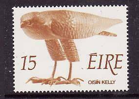 Ireland-Sc#373- id10-unused NH set-Bird of Prey-1975-