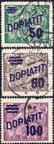 Czechoslovakia  #J44-J49 Used