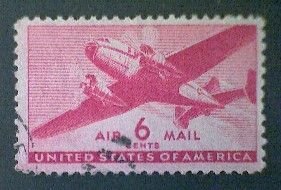 United States, Scott #C25, used(o), 1941 Transporter Issue, 6¢, carmine