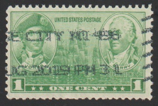 SC# 785 - (1c) - Generals Washington & Green, USED single