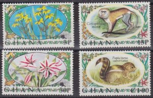 1972 Ghana 468-471 Fauna and flora 17,00 €
