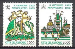1993 - Vatican Sc# 934-935 - Mint VF/NH