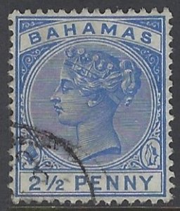Bahamas, Scott #28; 2 1/2p Queen Victoria, Used