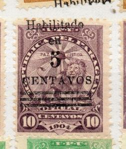 Paraguay 1908 Early Issue Fine Mint Hinged 5c. Surcharged Optd 281537