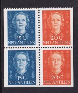 Netherlands Antilles #219a MNH 1979 Juliana 15+20+15+20c  from Booklet
