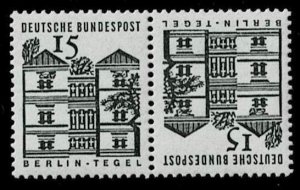 Germany 1965,Sc.#904b MNH tête bêche pair, Mi.#K5