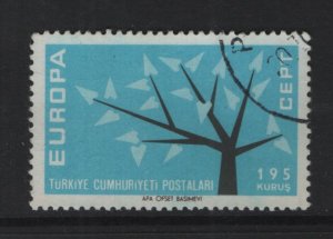 Turkey  #1555  used  1962   Europa  195k