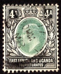 East Africa and Uganda Protectorates Scott 22 Used.