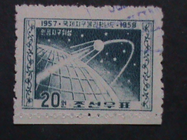 ​KOREA-1958-SC# 135 SPUTNIK-IN ORBIT-VERY OLD USED-STAMP VERY FINE