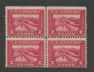 1913 US Stamp #398 Mint Never Hinged Average Block of 4 Panama-Pacific Expo