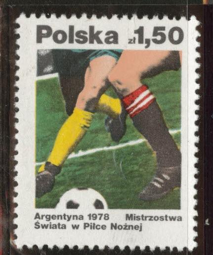 Poland Scott 2265 MNH** 1978 soccer stamp 