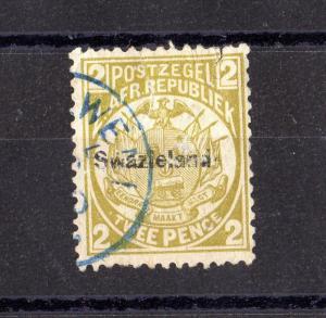 Swaziland 1889 2d O/P SG5 VFU X6248