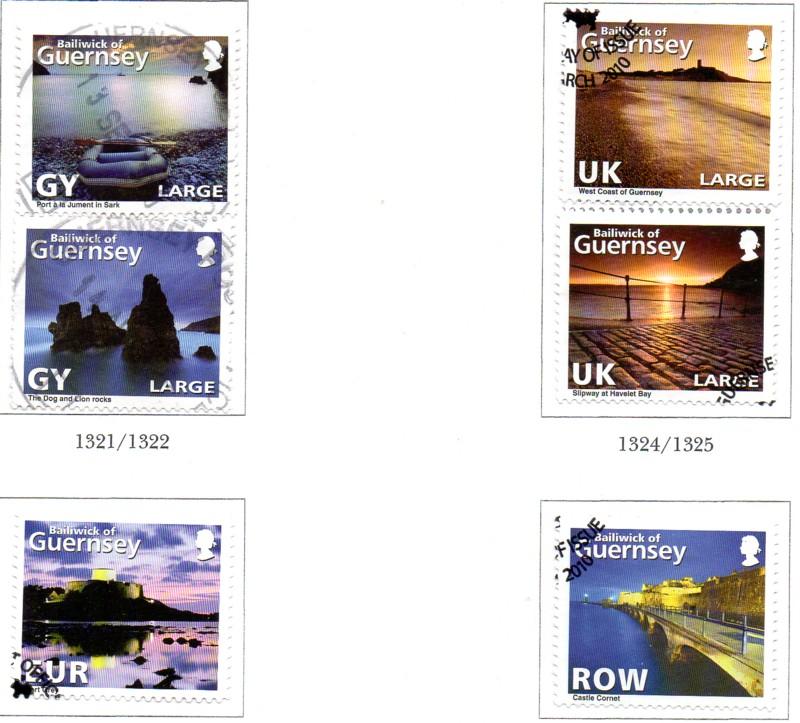 Guernsey Sc 1076-1 2010 Coastal Views stamp set used