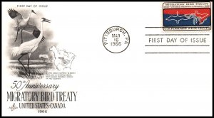 US 1306 Migratory Bird Treaty Artcraft U/A FDC