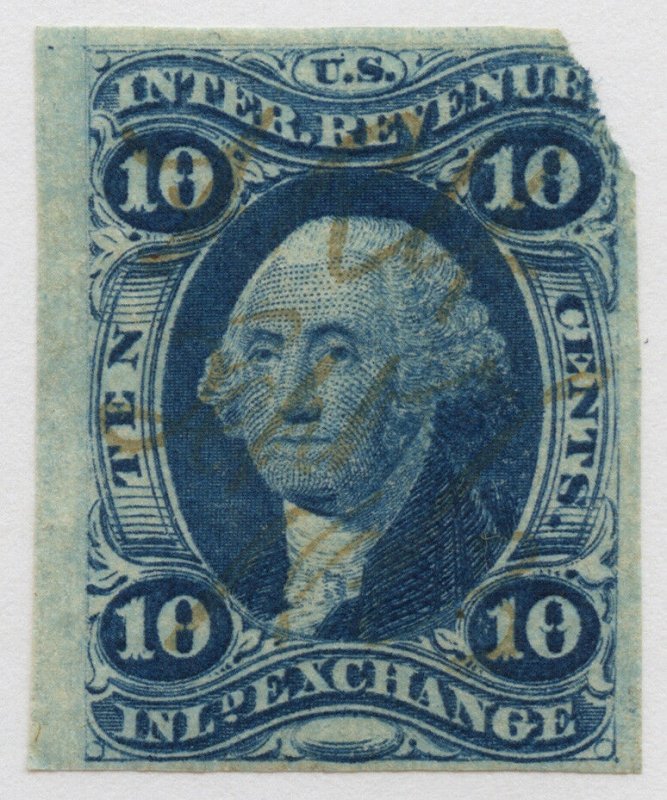 B26 U.S. Revenue Scott R36a 10-cent Inland Exchange imperforate SCV = $500