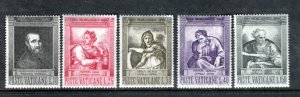 VATICAN 387-91 MNH Michelangelo Paintings Complete set