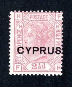 Cyprus, SC# 3,   F/VF, Unused, Original Gum, Plate 14, CV $4.50  ......1580003