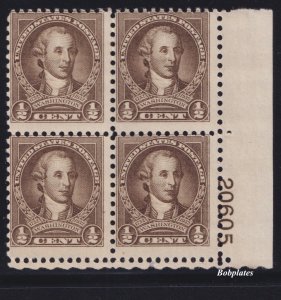 BOBPLATES #704 Washington Lower Right Plate Block 20605 F+ LH SCV=$5