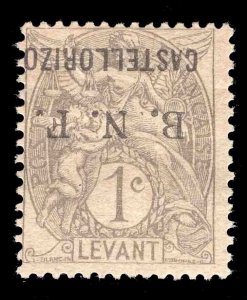 MOMEN: FRENCH COLONIES CASTELLORIZO SC #1A MINT OG H LOT #66099