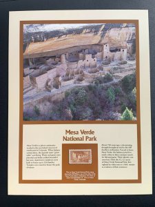 Scott 743- MNH 4c Mesa Verde, CO- National Parks Issue, 1934- mint panel