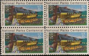 US 1452 Wolf Trap Farm 6c block (4 stamps) MNH 1972