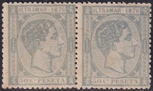 Cuba 1876 Sc 69 pair MNG(*)