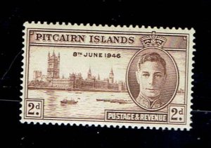 PITCAIRN ISLANDS SCOTT#9 1946 2d PEACE AND VICTORY - MH
