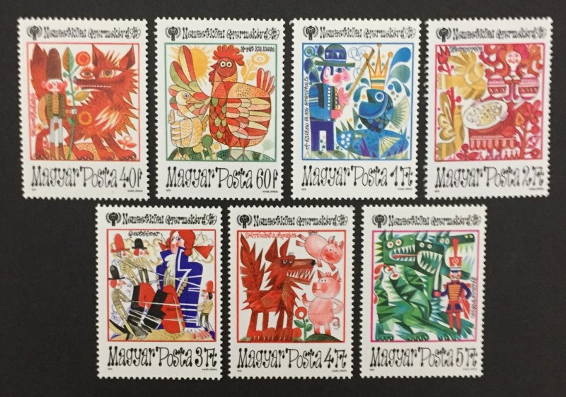 Hungary 1979 #2617-23(7), IYC/Fairy Tales, MNH.