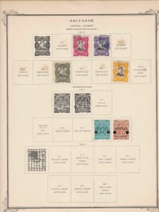 salvador stamps page ref 17193
