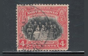 North Borneo 1926 Meeting of the Assembly 4c Scott # 170 Used