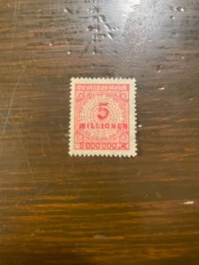 Germany SC 285 Unused 5m Mk (Rose) Large Number (1) VF/XF