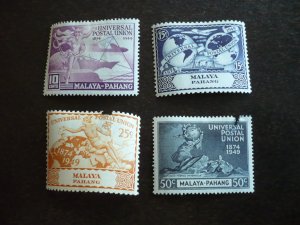 Stamps - Malaya Pahang- Scott# 46-49 - Mint Hinged Set of 4 Stamps