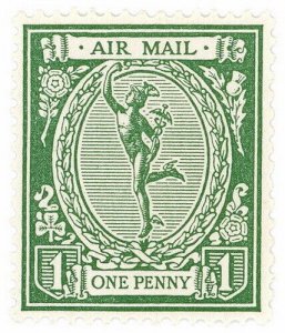 (I.B) George V Cinderella : Mercury Airmail Essay 1d