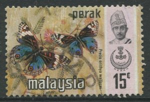 STAMP STATION PERTH Perak #151 Sultan Idris Shah Butterflies Used 1971